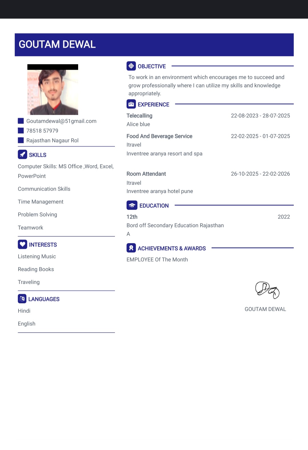 User Profile