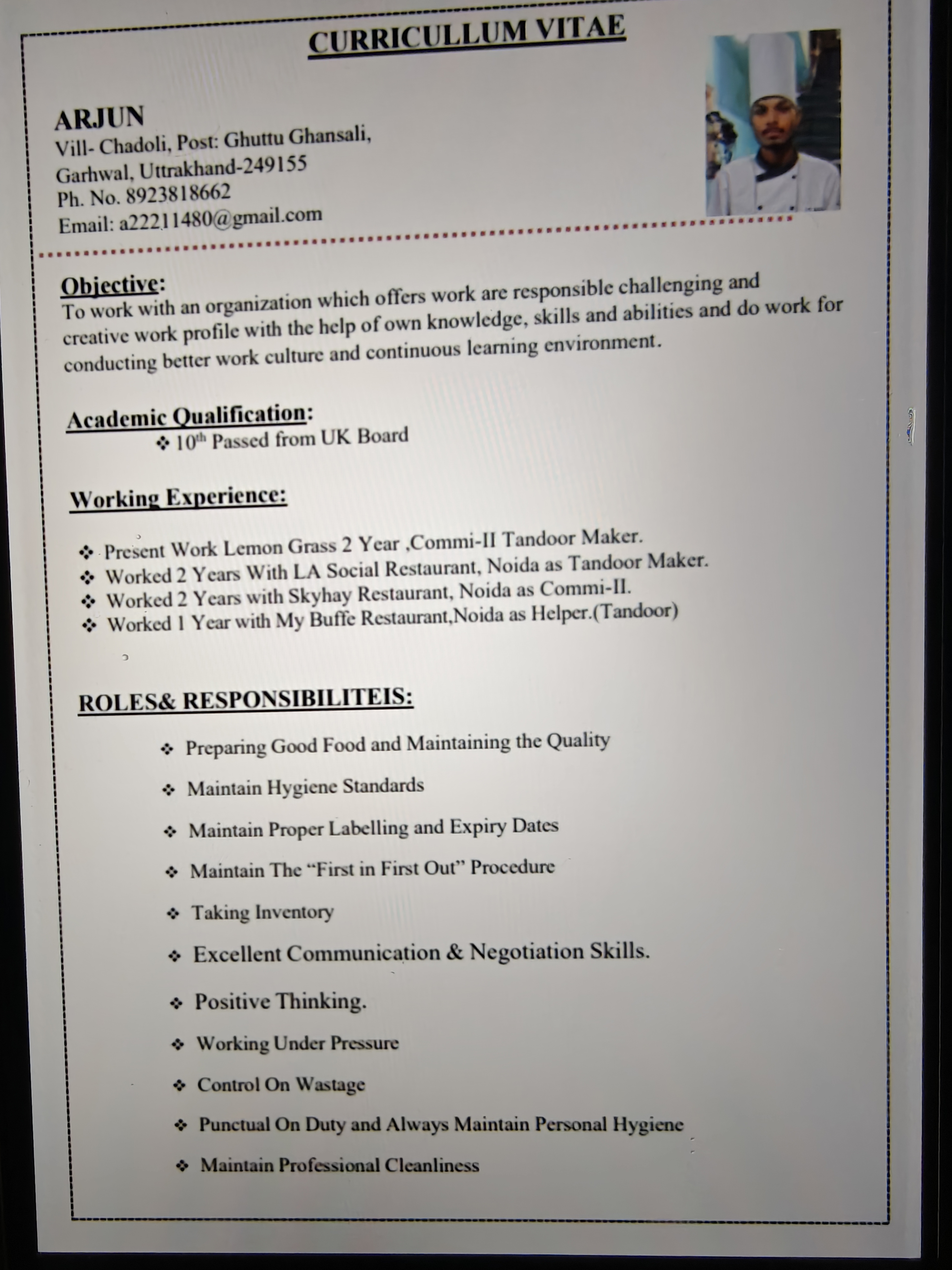 User Profile