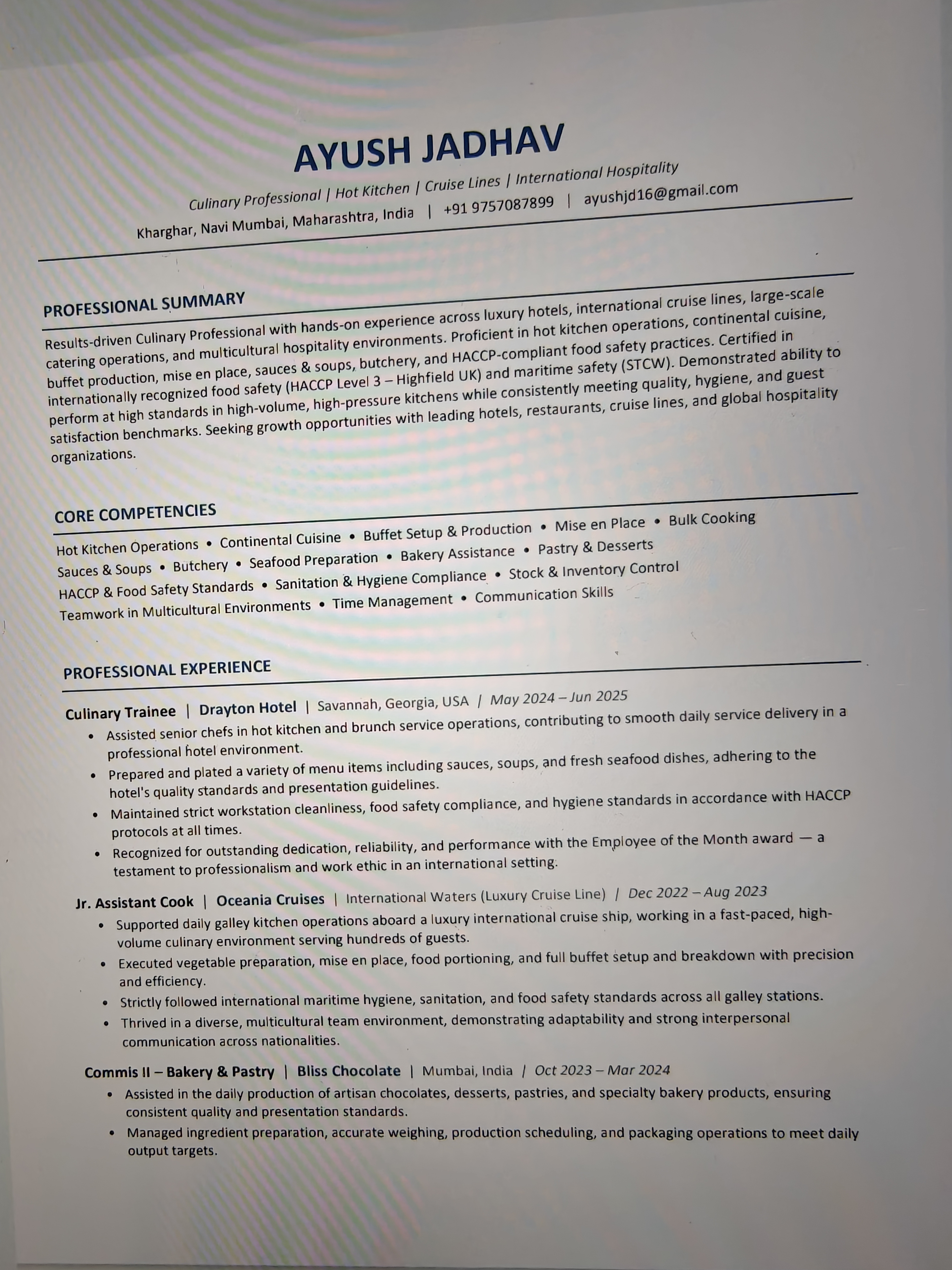 User Profile