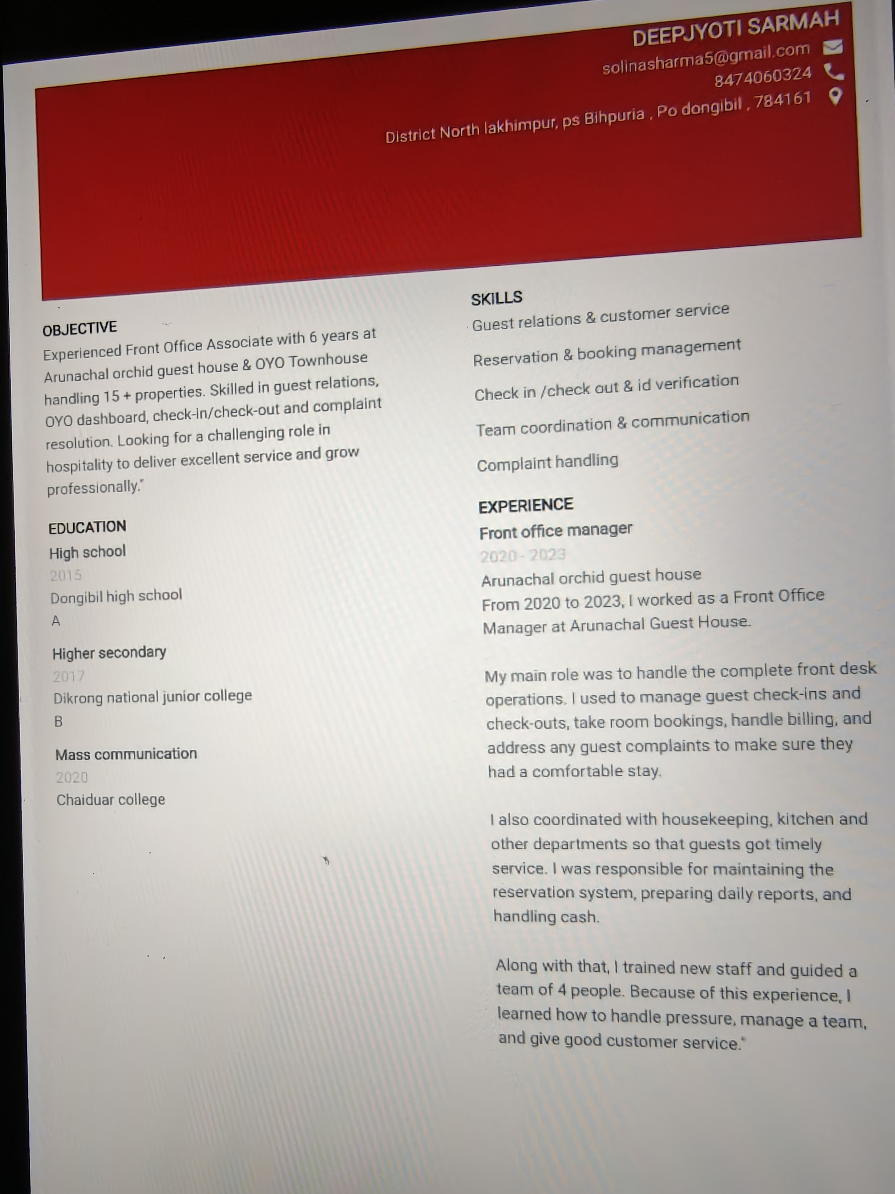 User Profile