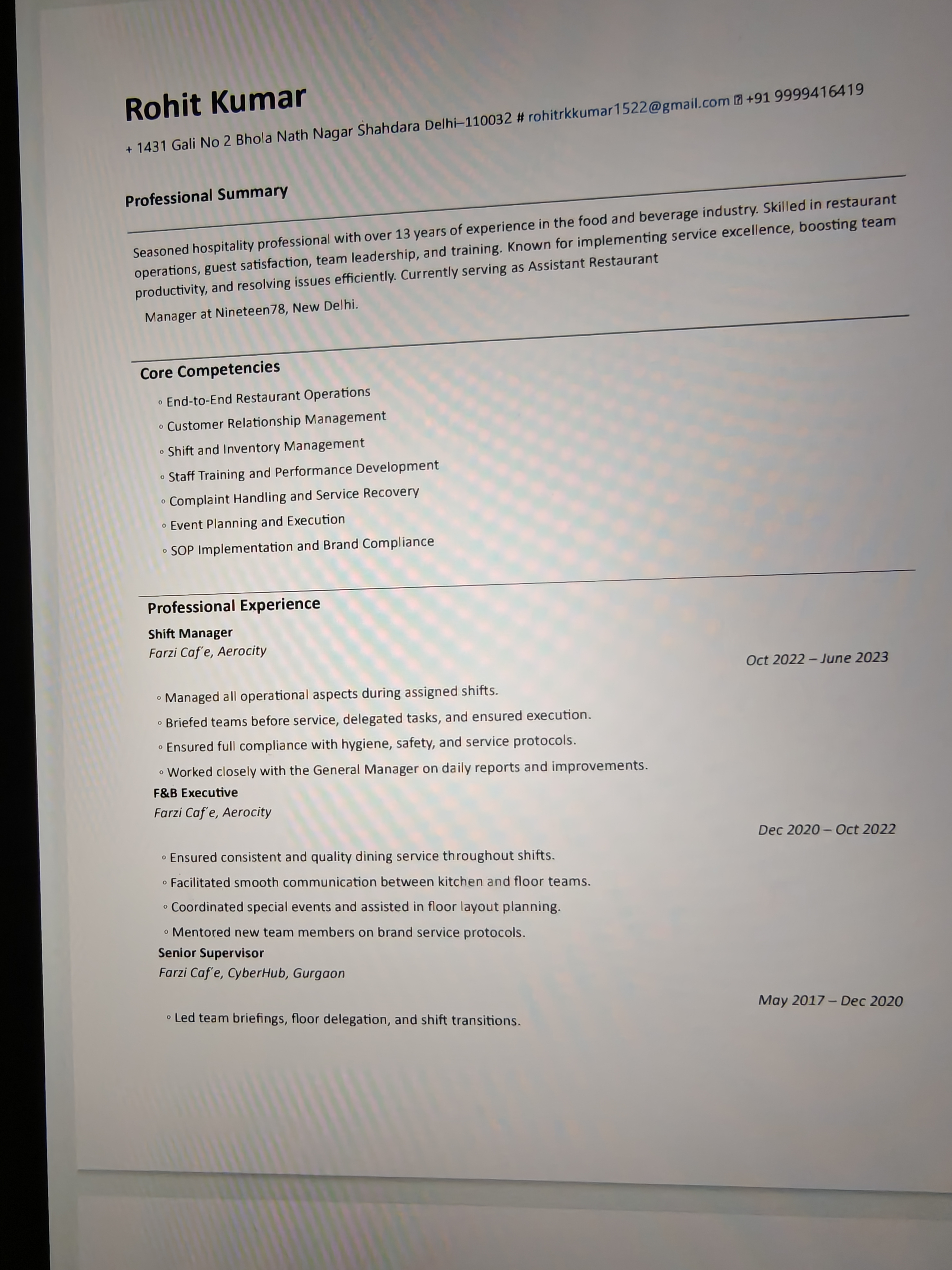 User Profile